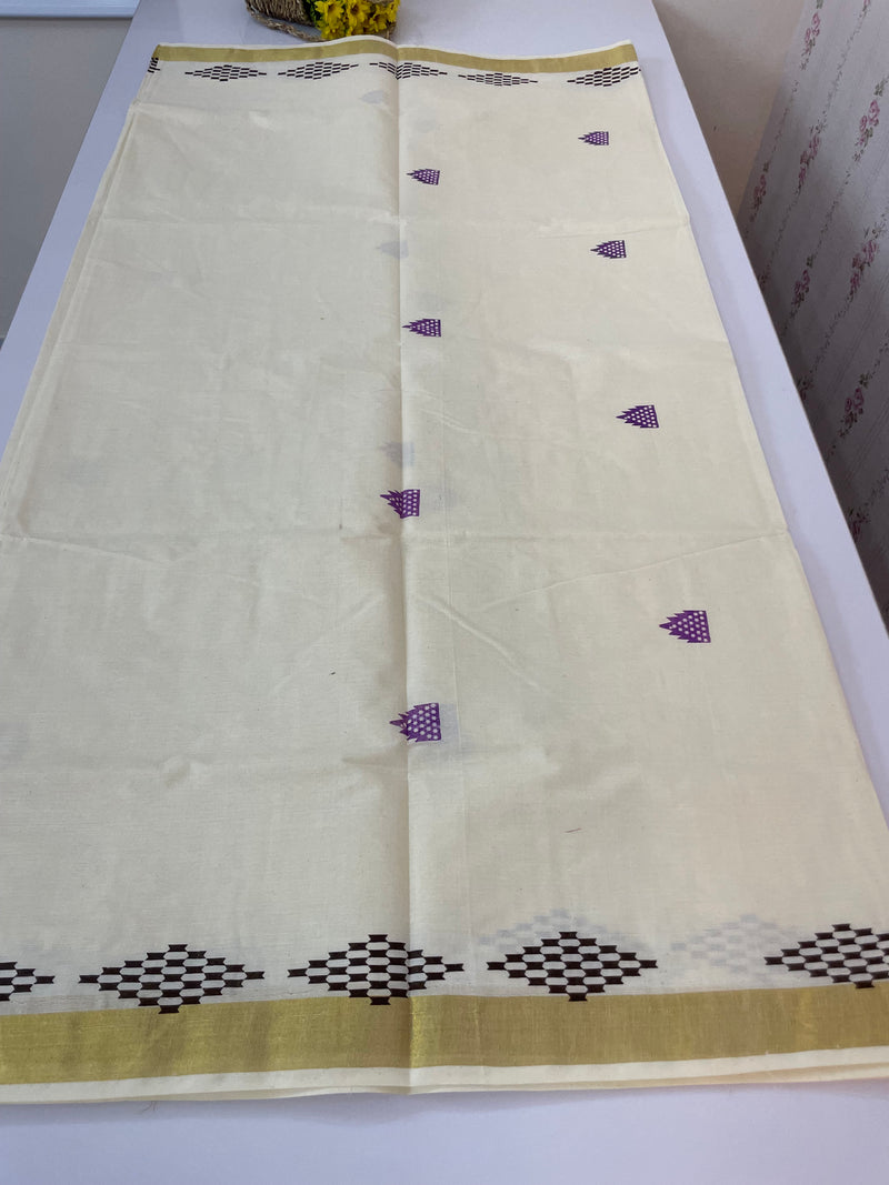 Kerala cotton saree