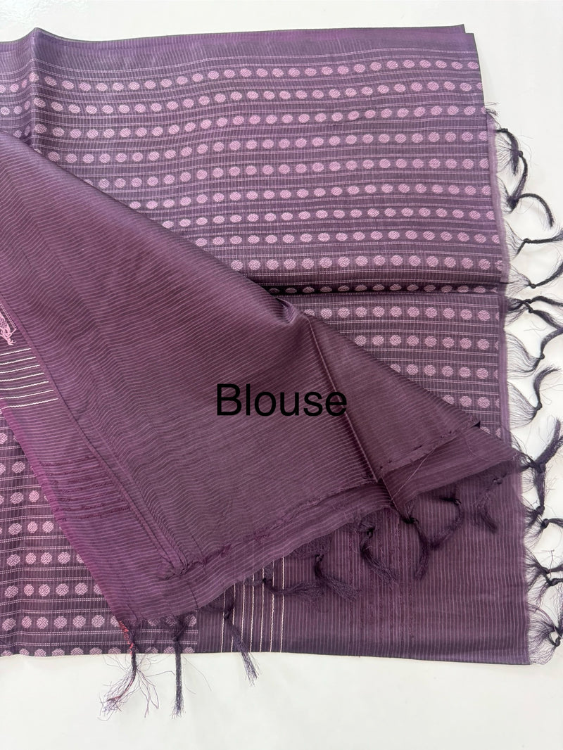 Bamboo tussar silk saree with thread work - MTSS456
