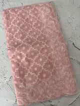 Kota Moonga saree with net applique borders MSH295 PastelPeachPink