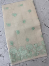 Moonga checks saree with applique borders MSH9990