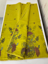 Malai chanderi saree with thread work MSM4567