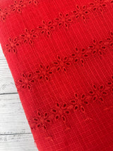 NetKota Hakoba saree with lace border MS6713 RED