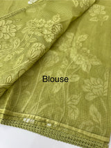 Soft kota silk saree with applique work MS15017