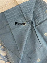 Jamdani silk Cotton Saree with blouse MS12552