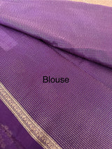 Semi banarasi saree with zari buttas - MBS6754