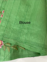 Art tussar saree with embroidery MST677