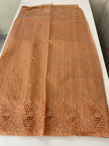 Blended matka Tussar silk saree with cutwork MS4856