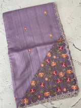 Cutwork Semi tussar saree MTSS680