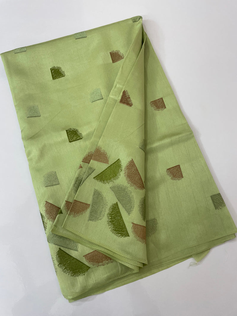 Semi silk saree MS67449- DuskyGreen