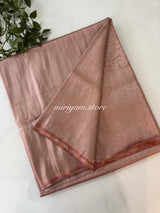 Pastel soft silk Saree - MKP942 DuskyPeach