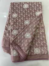 Soft kota checks saree with embroidery SVTS25