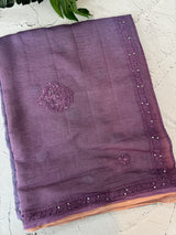 Pure Mul chanderi saree with hand chikankari work - MSM511 (12)