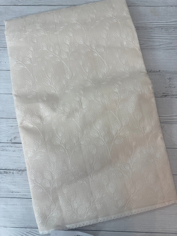 Kota cotton silk embriodery saree MS1455- Pastel Pale Peach