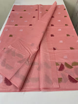 Semi silk saree MS67449- PeachPink