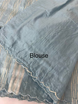 Fancy Chanderi silk saree with blouse MFC218