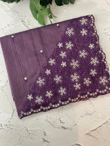 Cutwork Semi tussar saree MTSS680