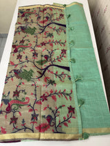 Jamdani silk Cotton Saree with thread work  MSJ795