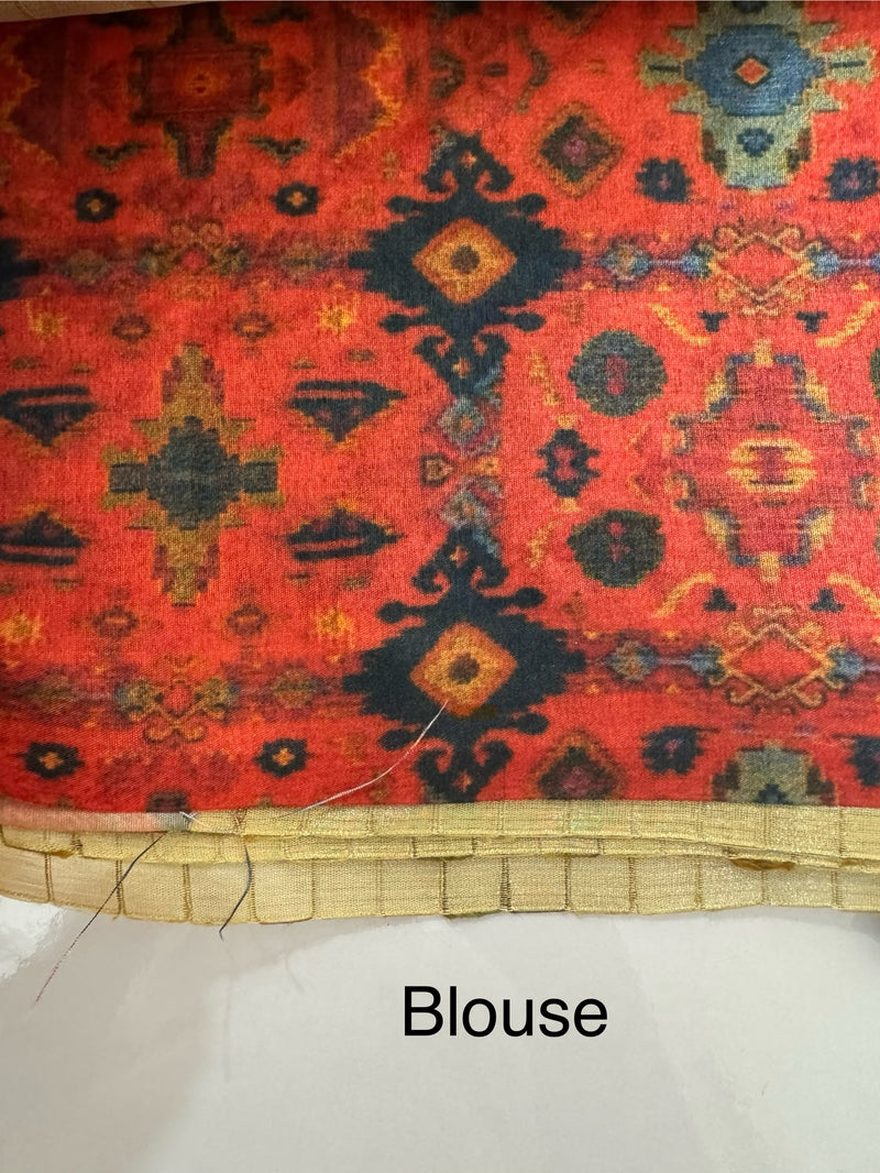 Tissue silk saree with embriodery MTTS89