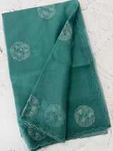Semi Organza saree with embroidery - MSH375