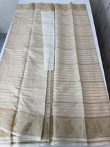 Crepe nylon saree with zari weaving  MS81891