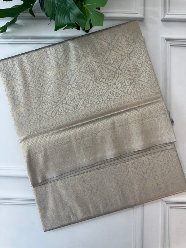 Banarasi semi katan saree MBWS124 Grey