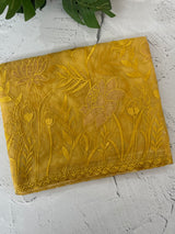 Soft organza saree with applique and thread work - MSH956