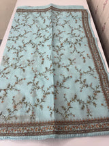 Soft kota silk saree with embroidery MS16429- LightBlue