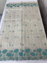 Tissue silk saree with applique work  MSH105
