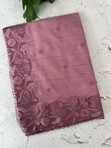 Blended tussar saree with cutwork - MSHK678