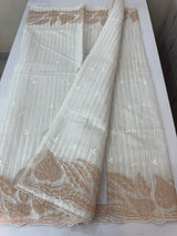Mul chanderi saree with applique work MSH147 borders- MSH226(1)