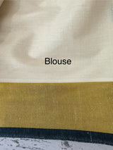 Handloom finish Kerala cotton saree- BottleGreen