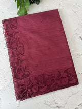 Blended tussar saree with cutwork - MSHK678