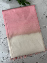 Semi tussar saree with thread work MTS1001 - Offwhite to PeachPink