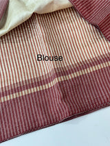 Blended tussar silk saree with hand embroidery MS40488