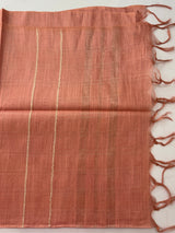 Semi tussar saree MS872 - Peach