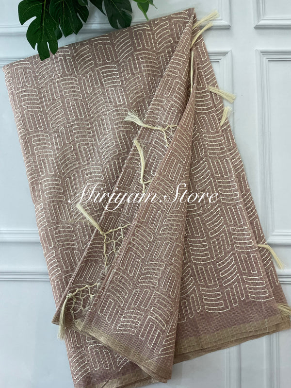 Tissue silk saree MTTS74 DustyPink