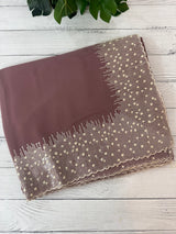 Designer georgette sarees with blouse MGS5321- DuskyMauve