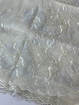Tissue Organza Applique work saree MS15203