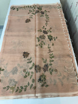 Handworked Tissue silk saree with French Knots MS7776 DuskyPeach