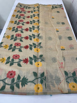 Jamdani silk Cotton Saree with thread work  MSJ787