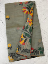 Jamdani silk Cotton Saree with thread work  MSJ787