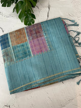 Semi soft Matka silk saree with borders MSS599