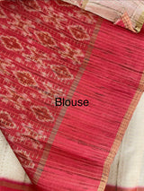 Semi silk saree with zari weaving  MSG6161