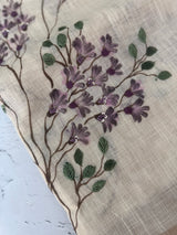 Tissue linen saree with handpainting and kanta work blouse MS14462 (8)