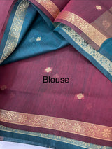 Maheshwari silk cotton saree with zari weaving MMJ764