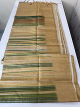 Multi color Semi soft silk saree with borders MSS590