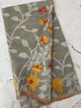 Jamdani silk Cotton Saree with thread work  MSJ787