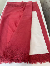 Soft Organza saree with embroidery borders - MSH5777 CrimsonPink