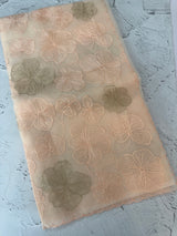 Viscose organza saree with thread work - MSH925 Peach 2