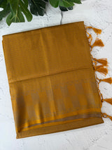 Premium Brocade Soft Silk Saree MS6788 - Mustard